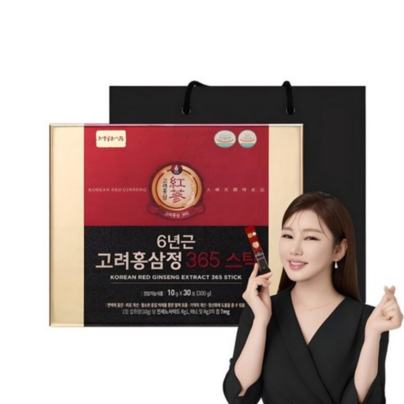 6年根 365スティック ギフトセット 300g韓国健康食品 プレゼント用 ショッピングバッグ付き