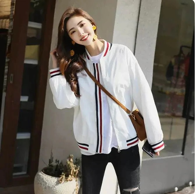 アウター シャンパー ショート丈 長袖 前開き かわいい シンプル カジュアル 大人 大人女子