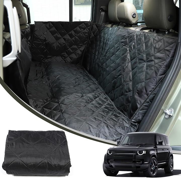 ランドローバー ディフェンダー 110 2020～2024に適用 ペットマット ペット用 ドライブシート車ペットシート 後部座席 取付簡単 折り畳み式 汚れ防止 防水 耐摩 滑り止め