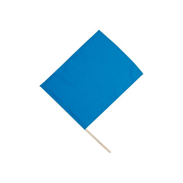 (まとめ)アーテック 旗/フラッグ (小) 410×300mm ポリエステル・綿製 ブルー(青) (×40セット)