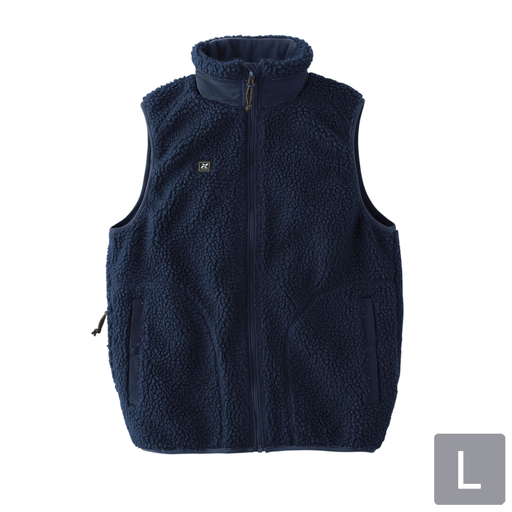 アイトスAITOZ AZ-8314-008-L 襟付きヒーターベスト (ネイビー L) AZ8314 AZ8314008L