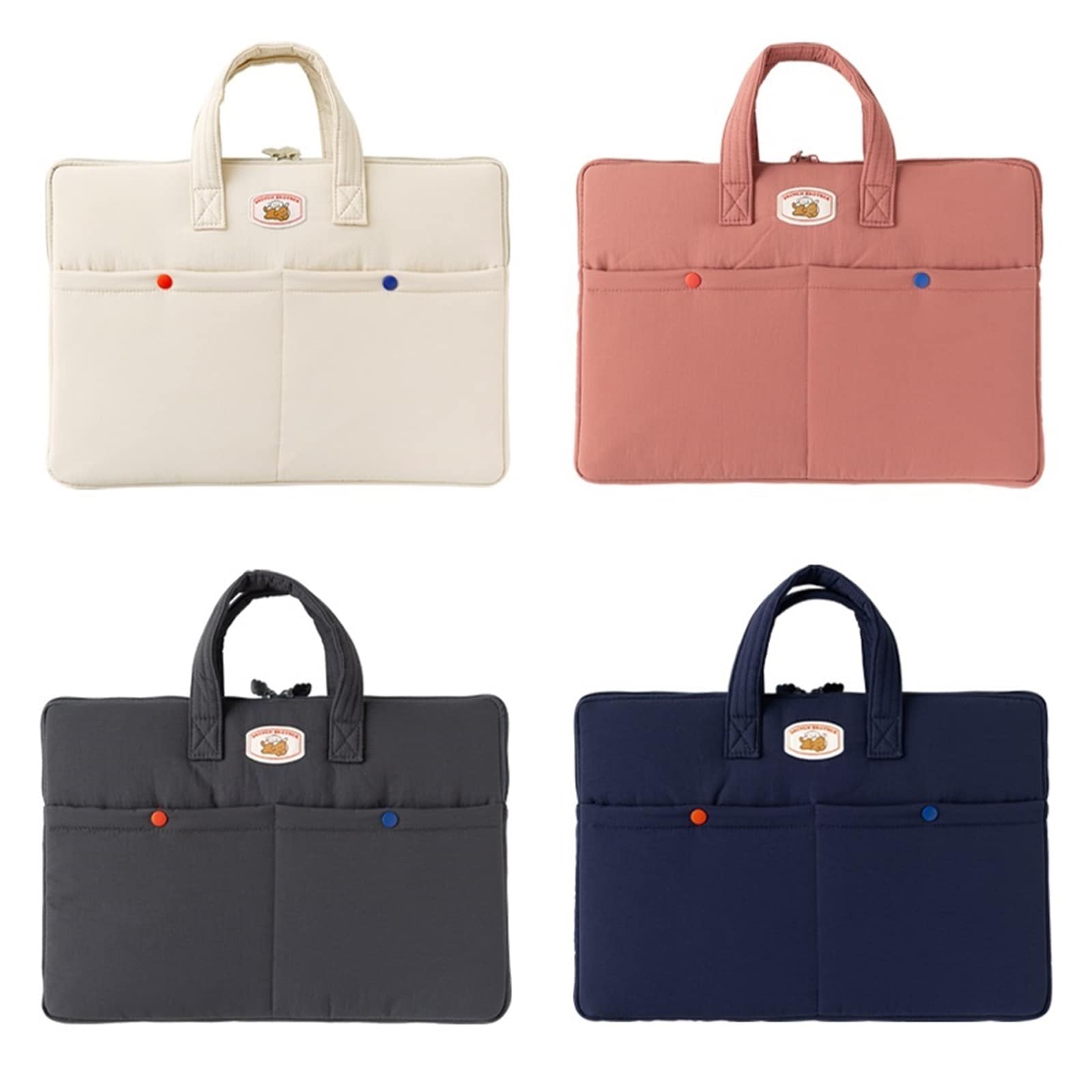 ブランチブラザー 韓国 かわいい子犬キャラクター ラベル マックブック 15インチ ノートパソコン Macbook ポーチ PC ケース 保護バック パソコンケース