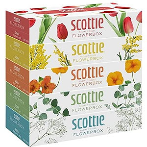 スコッティ (SCOTTIE) ティッシュペーパー フラワーボックス 320枚(160組)5箱12パック(60箱) 41
