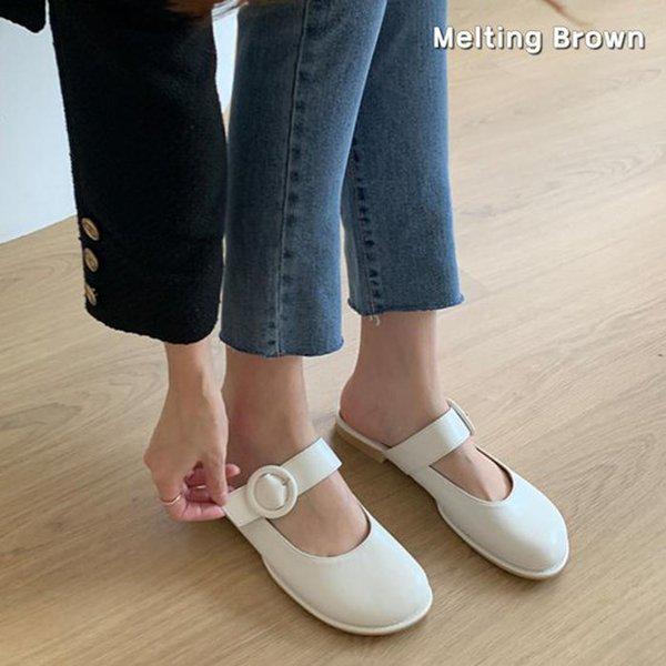 レディース メリージェーン ミュール フラットシューズ MT23