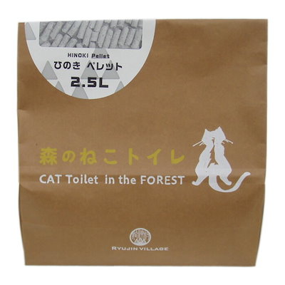 他サイト： 猫砂 森のねこトイレ 2.5L ひのき 日本製 国産の商品画像