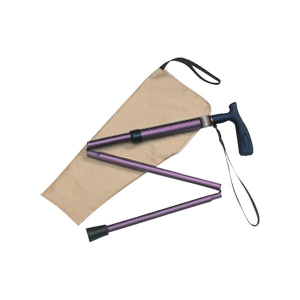 調節式折りたたみT字杖「まぁべんり」 パープル 小 メーカー直送