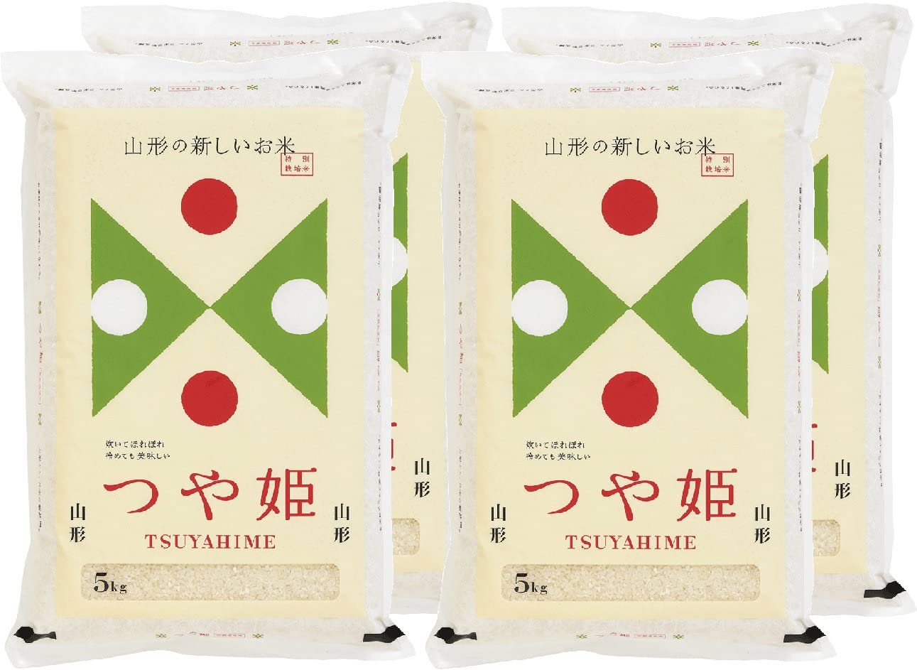 【令和3年産】【白米】 山形県産 特別栽培米 つや姫 20kg (5kgx4袋)