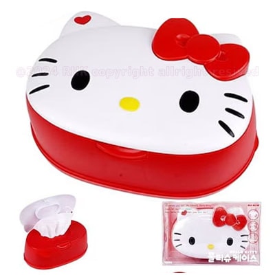 Hello Kitty ウェットティッシュケース Qoo10] キティーちゃん ウェットティッシュケース