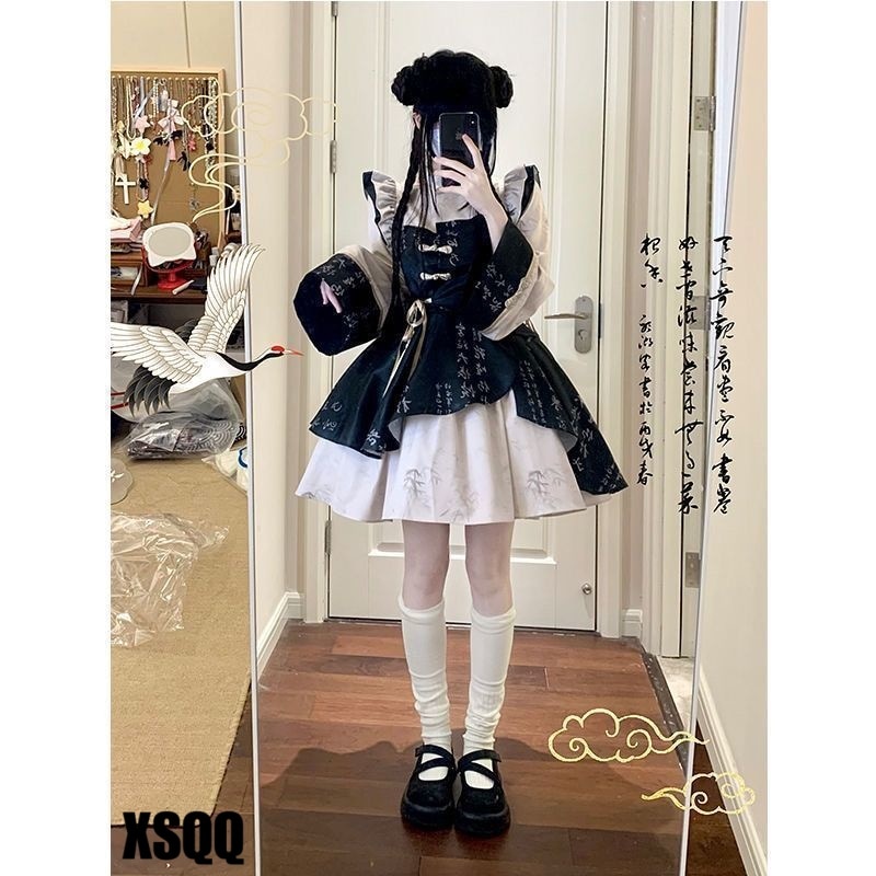 チャイナドレス ハロウィン コスプレ ロリータ キョンシー服 かわいい JSKスカート コスプレ 仮装 チャイナ服 コスチューム 学園祭 文化祭 コスチューム