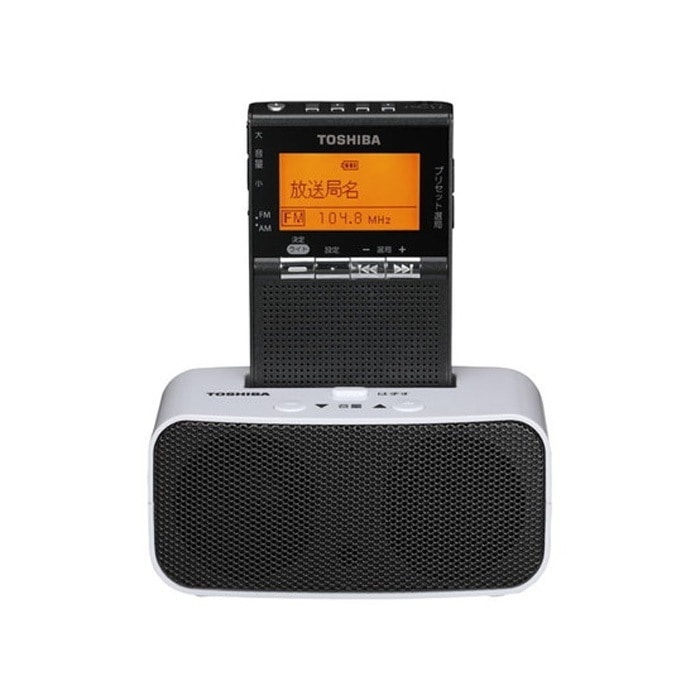 LEDライト付きポケットラジオ TY-SPR8-KM ガンメタリック