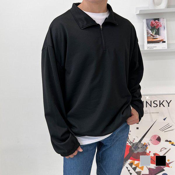ダニス メンズ ハーフジップ バンディング スウェットシャツ SD4-TSS-SSD230450M
