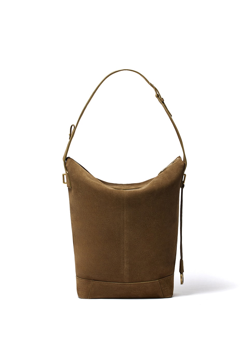 【OPEN Yy】 25FW SUEDE OVERPACK HOBO : KHAKI BROWN