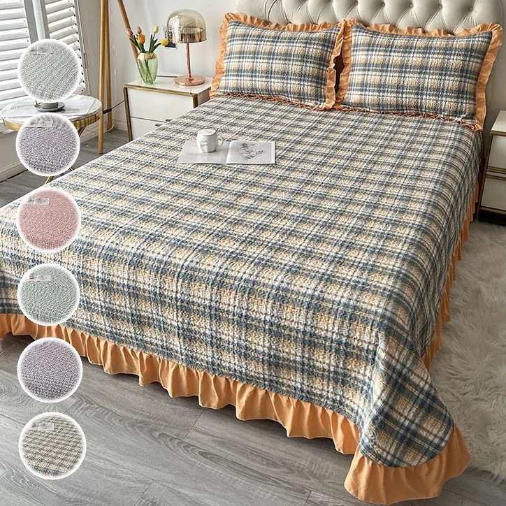 韓国ファッション ベッドカバー キルティング布団 滑り止めベッドカバー 保護マット220*240 250*230