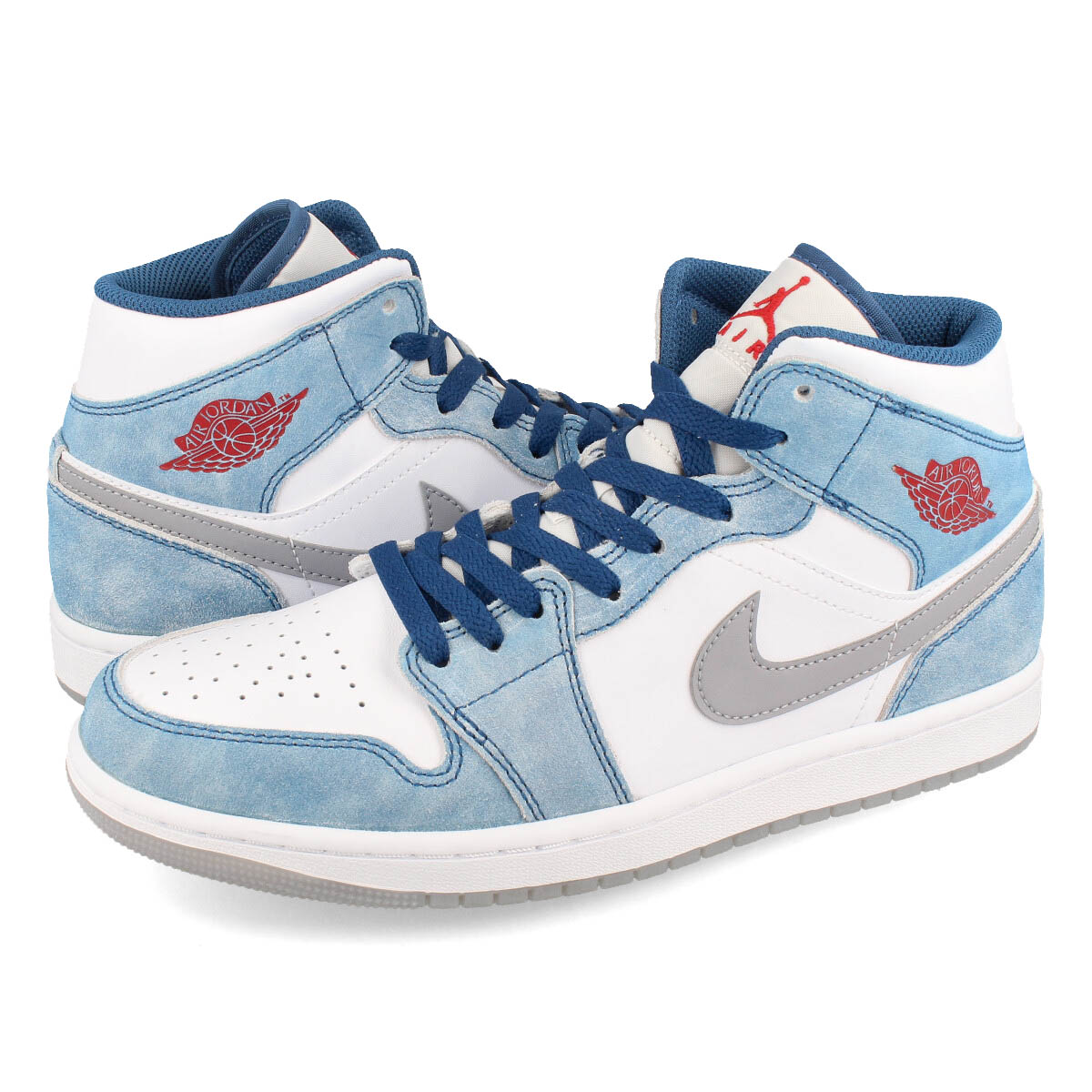 AIR JORDAN 1 MID SE FRENCH BLUE/FIRE RED/WHITE