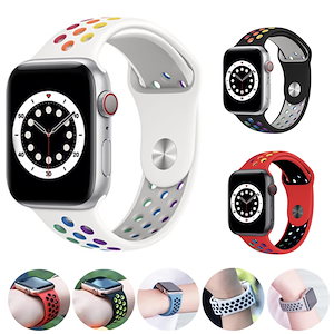 アップルウォッチ バンド 41 45 38 40 42 44 mm シリコン レディース スポーツ apple watch series 7 SE 6 5 メンズ