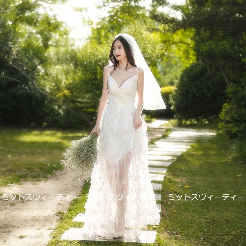 ウェディングドレス 二次会 リゾートドレス 結婚式 ブライダル 前撮り キャミソール 海外挙式 花嫁