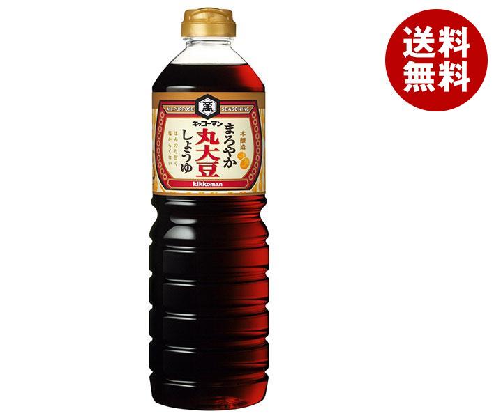キッコーマン まろやか丸大豆しょうゆ 1LPET＊6本入＊(2ケース) 5,950円