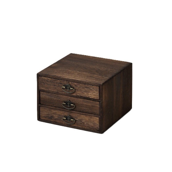 64851 焼桐 小引出し3段 メーカー直送