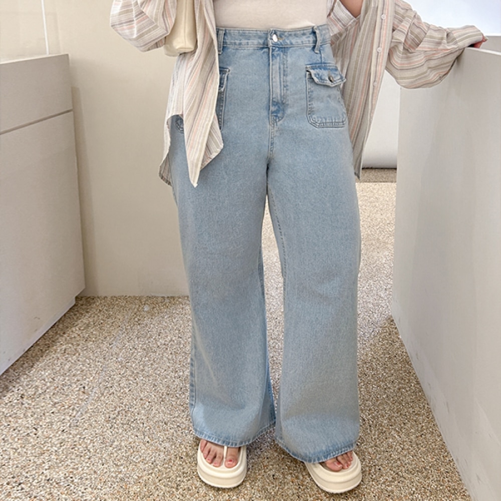 (JSTYLEのイーブレット) イーブレットオルガンポケットブーツカットデニムパンツ JSTYLE