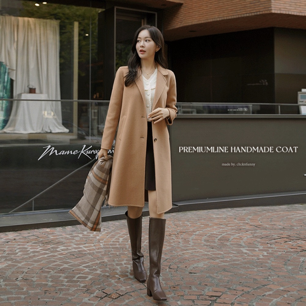 Click & Funny (ベージュ) Bizelon ハンドメイドコート