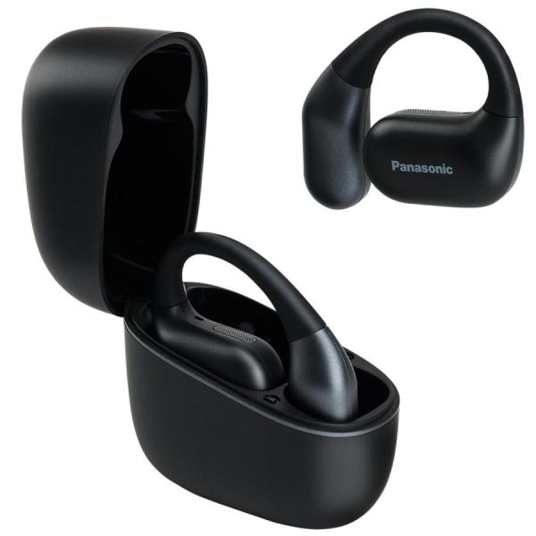 パナソニック イヤホン ワイヤレス Bluetooth ノイズキャンセリング オープンイヤー型 RB-F10D-K ブラック Panasonic