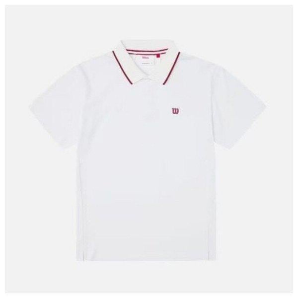 M 半袖Tシャツ LQC W243001TPS71-WHT テニスポロシャツ