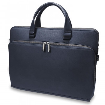 BUSITOOL シュクレ ブリーフケース 薄マチ ダブルルーム型 ネイビーブルー 22-5359-80 13,881円