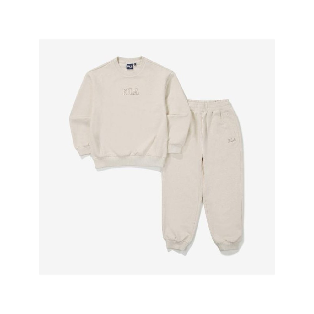 [FILA KIDS] エッセンシャルアーカイブトップ&ボトムセット (FK2FSF3203X_OTL) Q0ZFK2FSF3203XOTL