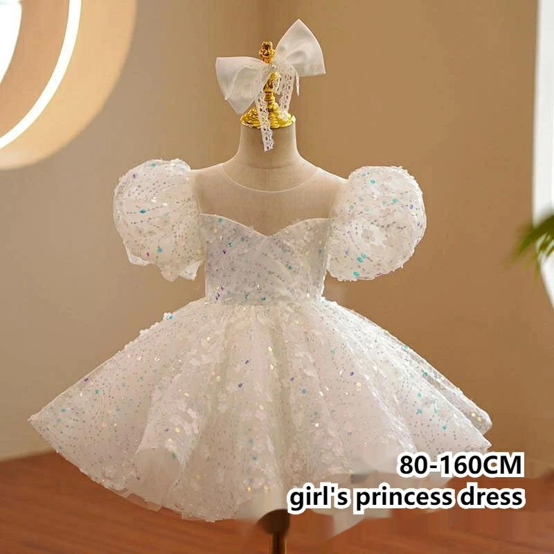 子供ドレス 女の子 ピアノ 発表会 レースドレス ワンピース 子ども ショートドレス 子供 ドレス キッズ ワンピース お姫様 プリンセスドレス 結婚式 フォーマル 七五三 ジュニア c-lifu-6