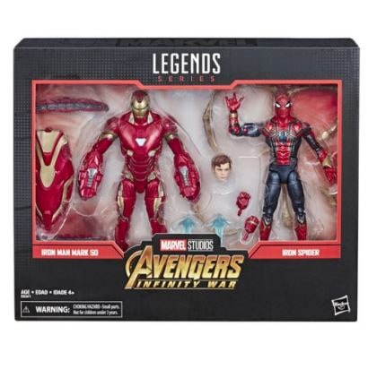 マーベルレジェンド80周年アイアンマンスパイダーマンフィギュア