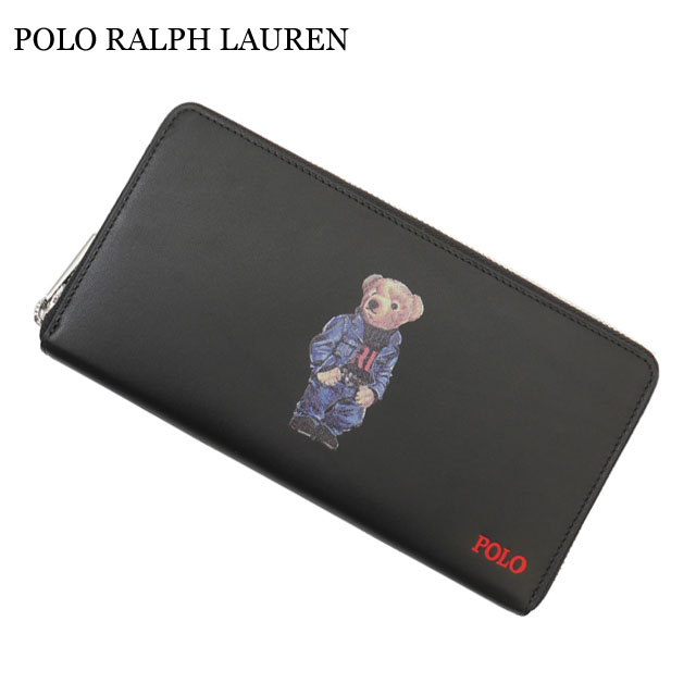 ポロ ラルフローレン POLO RALPH LAUREN Polo Bear Print Round Zip Long Wallet ベア ジップ 長財布 ウォレット 271-000449-011