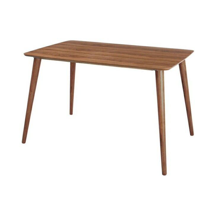 ダイニングテーブル 天然木 ラバーウッド ウォルナット 食卓机 TAC-242 ブラウン コンパクト ２人掛け