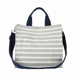 ROOTOTE ルートート NAスクエア2wayテンジクB トートバッググレーxアイボリー 141304