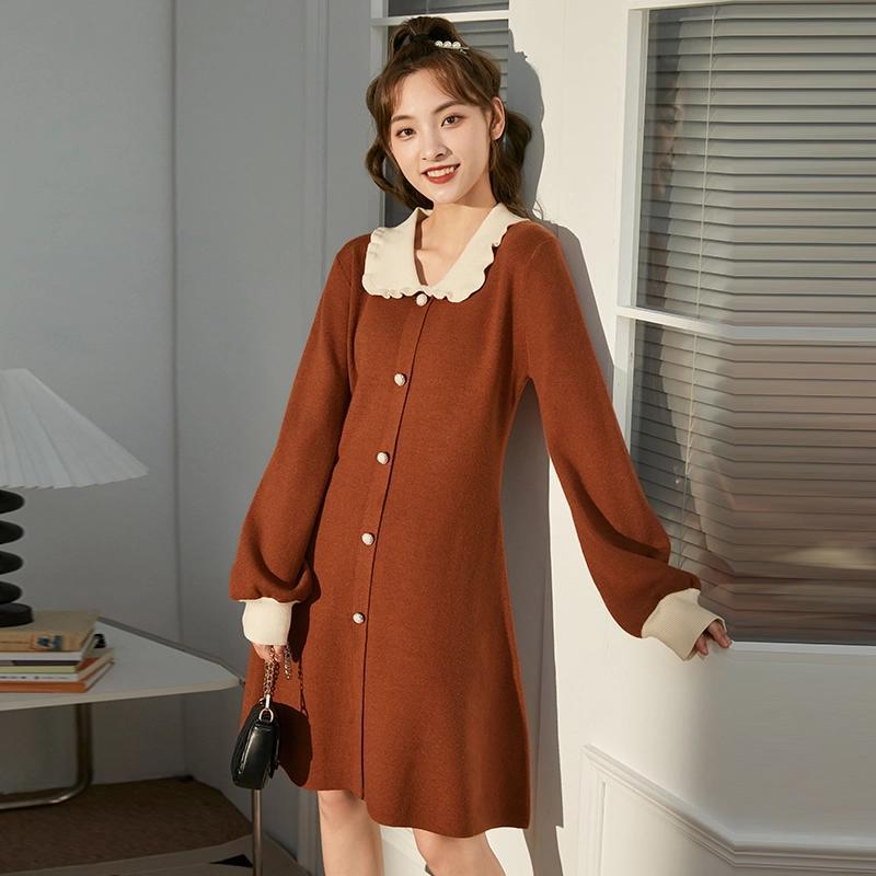 ドレス 新品 女性 長袖 ニットデザイン キュートな優しい風のドレスワンピース ワンピースレディース ドレス ロングワンピース ニットワンピース ワンピース レディースファッション