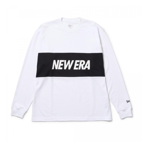 NEWERA ニューエラ 長袖 オーバーサイズド パフォーマンス Tシャツ Wordmark Logo ホワイト Performance Apparel 14410183