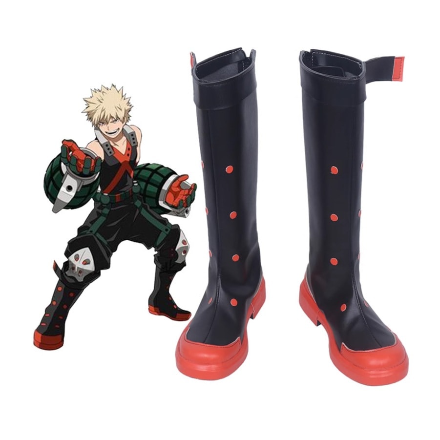 僕のヒーローアカデミア爆豪勝己cosplay靴cos靴アニメ靴