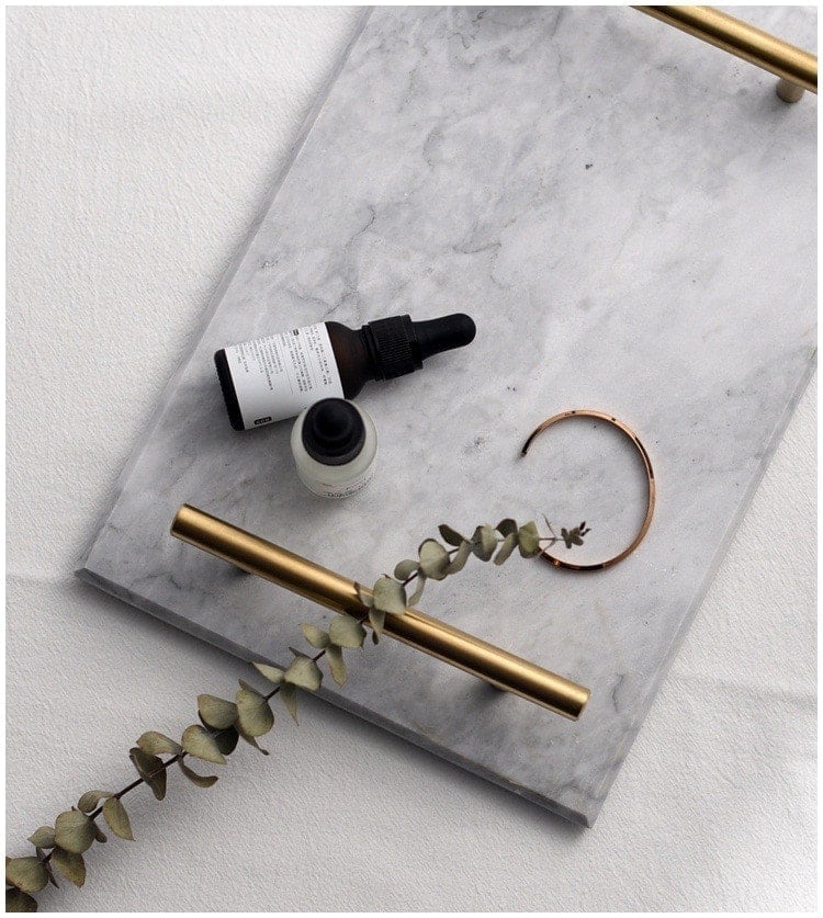 ドルトレイ 大理石 収納 収納トレイ 家の装飾 トレイ ジュエリートレイ525