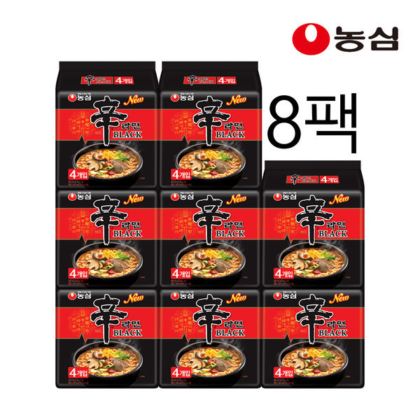 ノンシム/辛ラーメン/ブラック/134gx/4倍