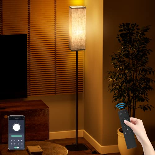 フロアライト OTANBER 間接照明 LEDフロアランプ 12W スマートスタンドライト 無段階調光調色 リモコン/アプリ制御 タイマー自動消灯機能 2700K/4500K/6500K ナイトラ