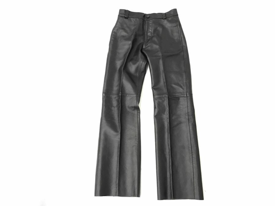 レザー パンツ サイズ46 革パン ブラック 中古品