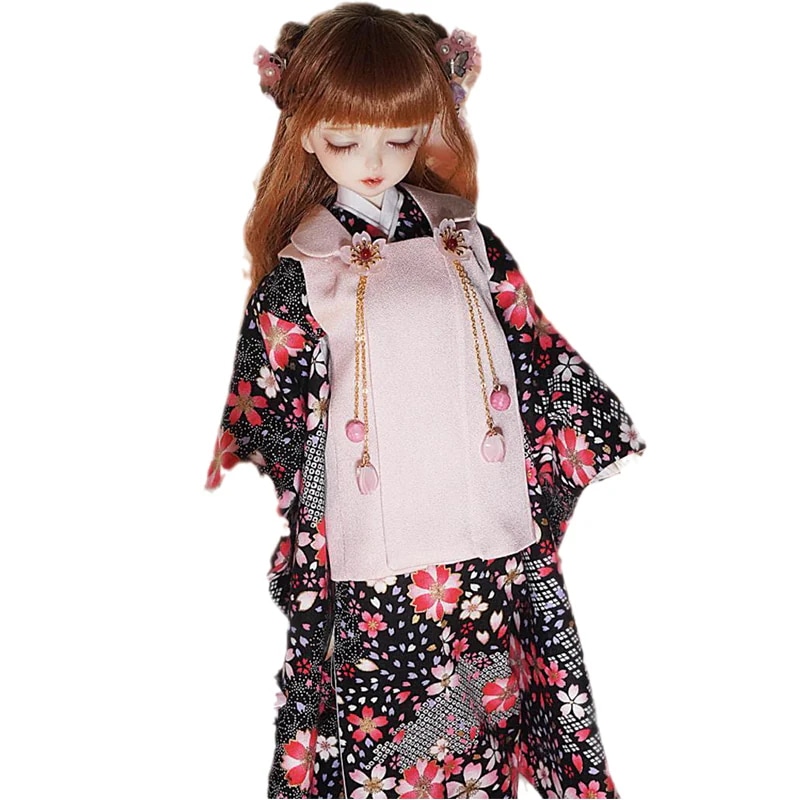 BJD 1/6 1/4 ドール服 キッズ 幼SDドール着物セット 可愛い 和風 YOSD/MSD/MDD/SD10サイズ球体関節人形用衣装セット