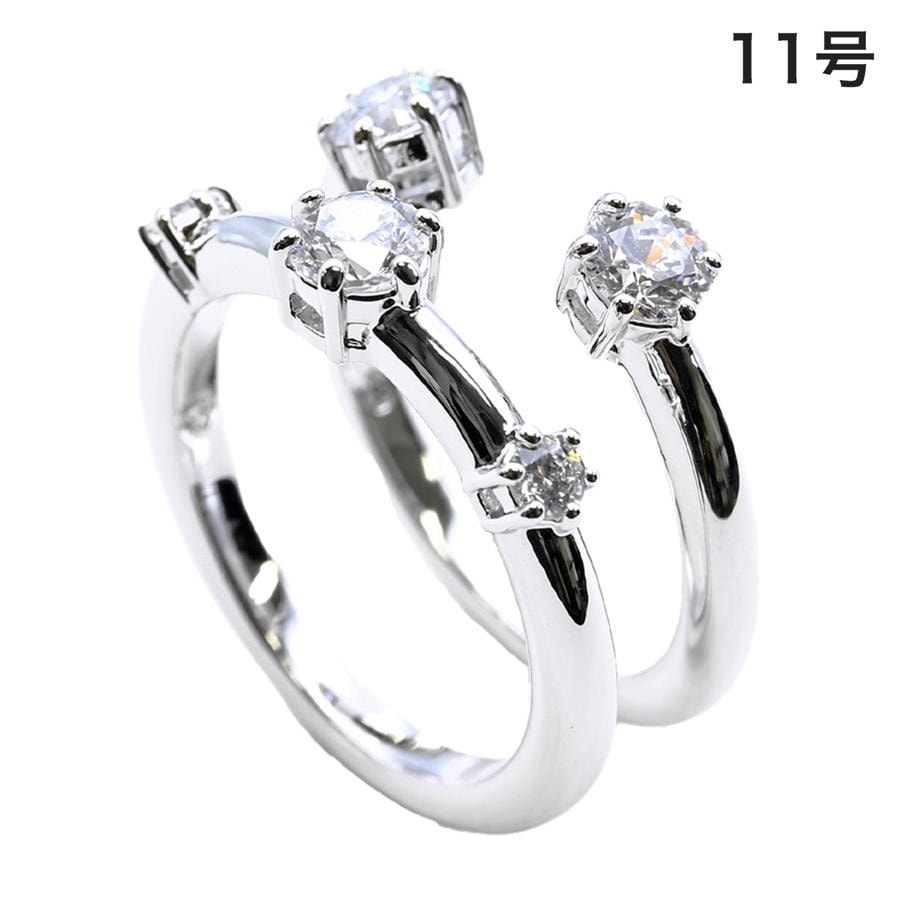 リング 指輪 11号 レディース Constella コンステラ 2点セット シルバー 5640960