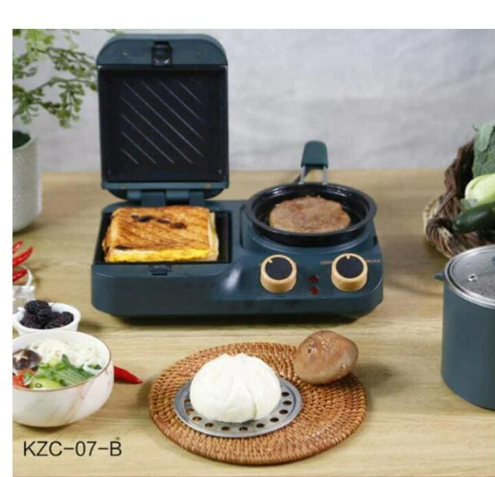 多機能朝食メーカーサンドイッチメーカーオーブントースターステーキフライヤー4in1朝食メーカーセット