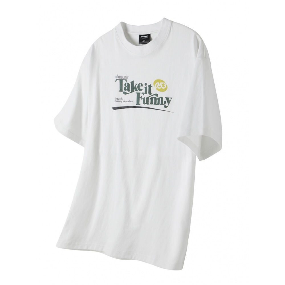 アーバナージュテイク・イット・ファニー 053 オーバーショートスリーブホワイト