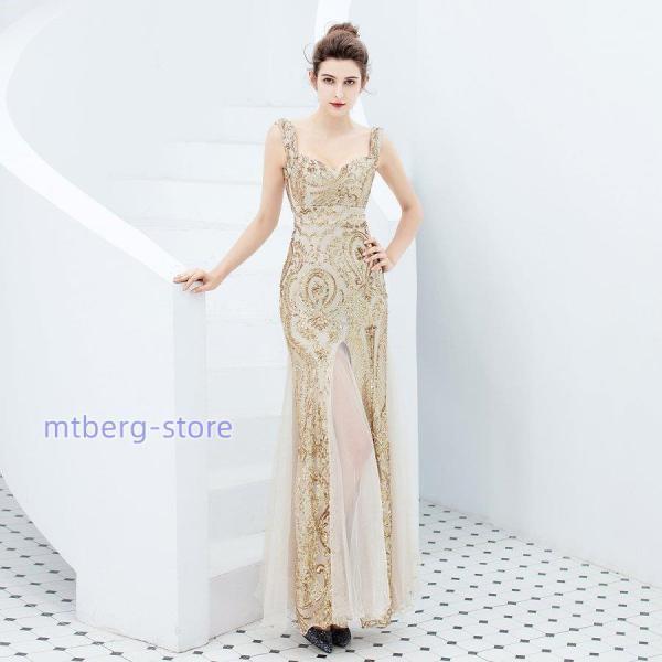 品パーティードレス マーレス 結婚式 成人式 パーティードレス 誕生日 花嫁ロングドレス 演奏会 挙式h-074