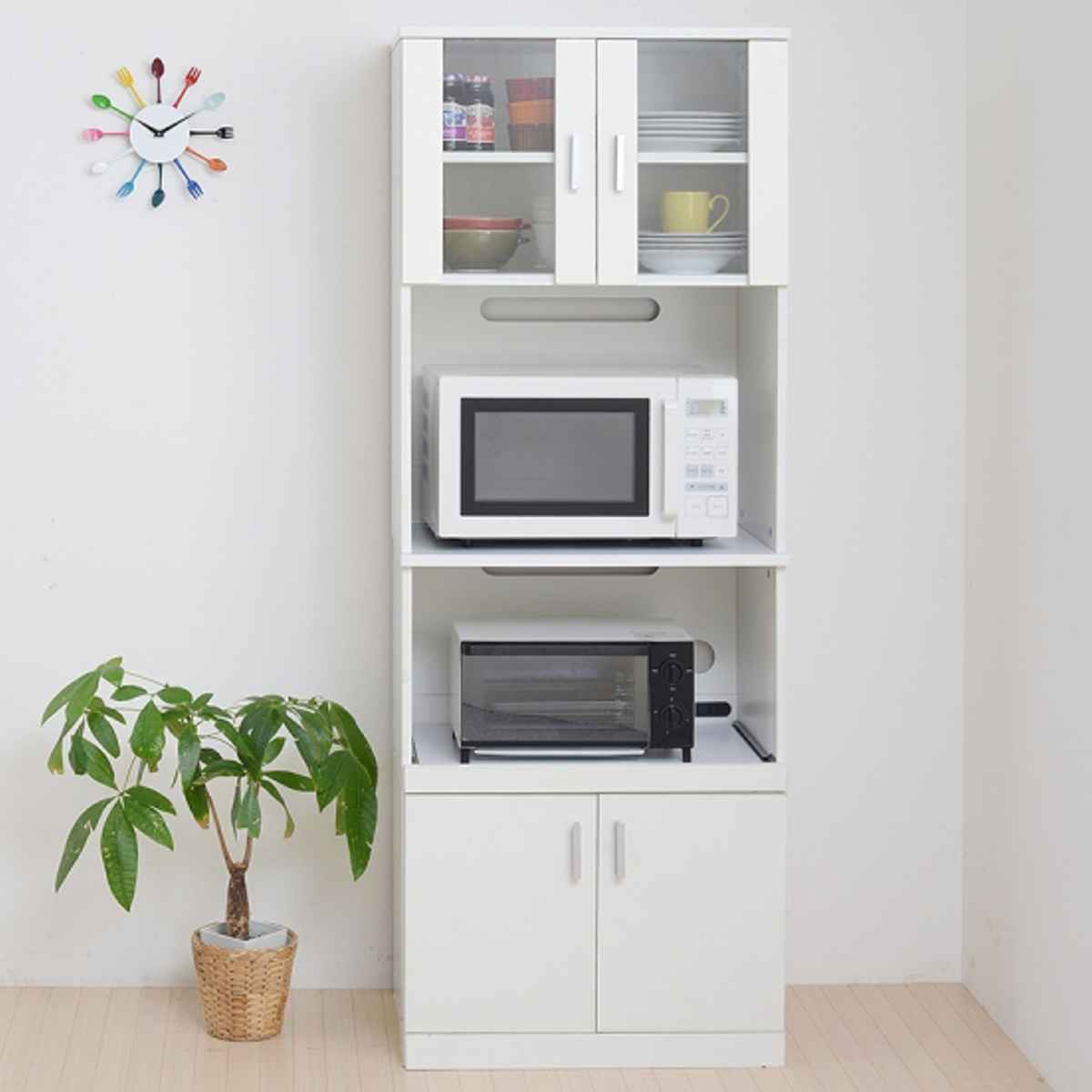 レンジボード 戸棚 キッチン収納 SIM 約幅60cm