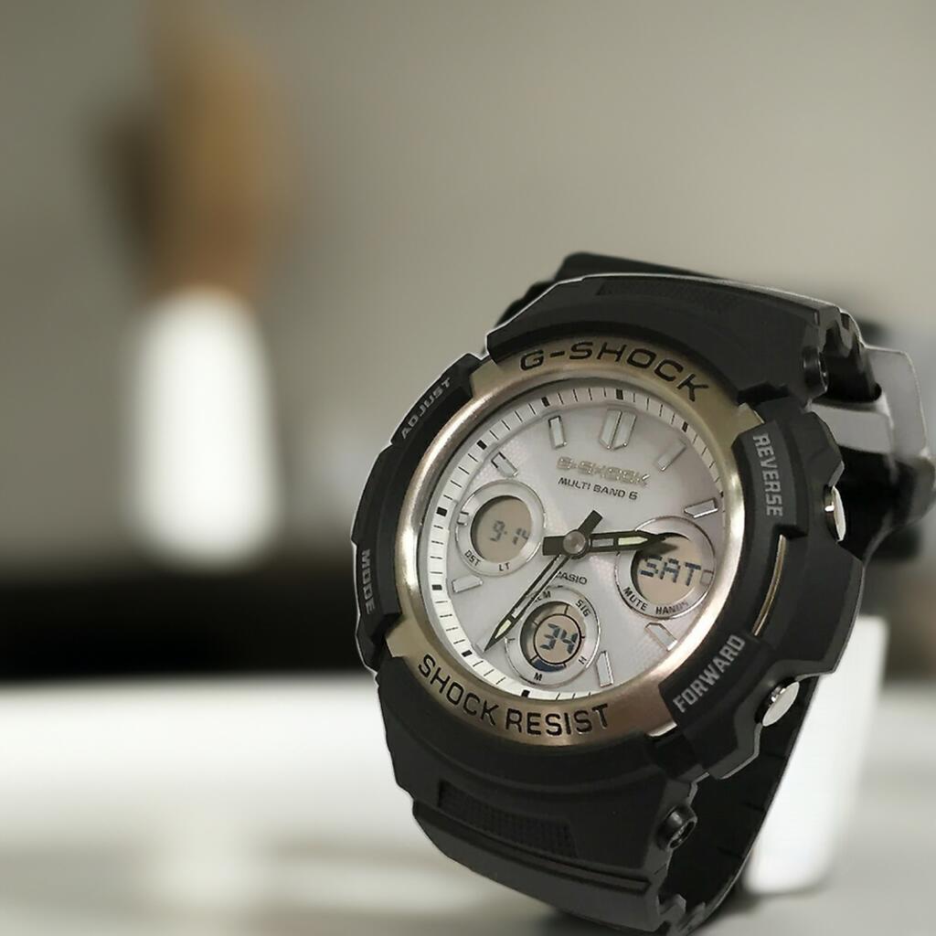 国内正規品 新品 Gショック G-SHOCK カシオ メンズウオッチ gショック デジタル 電波ソーラー　AWG-M100S-7AJFプレゼント 腕時計 ギフト ラッピング無料 メッセージカード手書