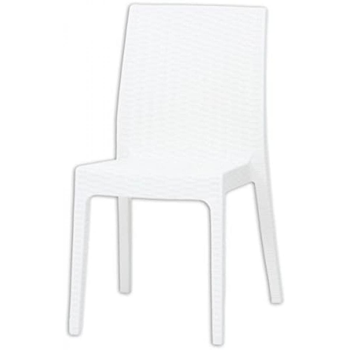 【I】 不二貿易 ガーデン ステラチェア プラスチック ホワイト 1脚 椅子 ガーデンチェア いす 庭