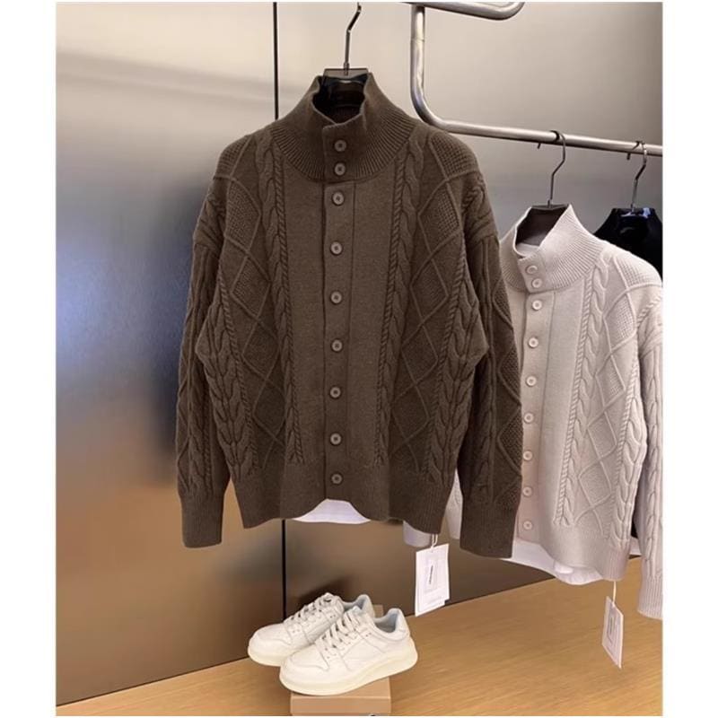 メンズ 服 シンプル ファッション オシャレ 大人 かっこいい 大きいサイズ ストリート 紳士服 秋冬 カーディガン セーター ニット ジャケット