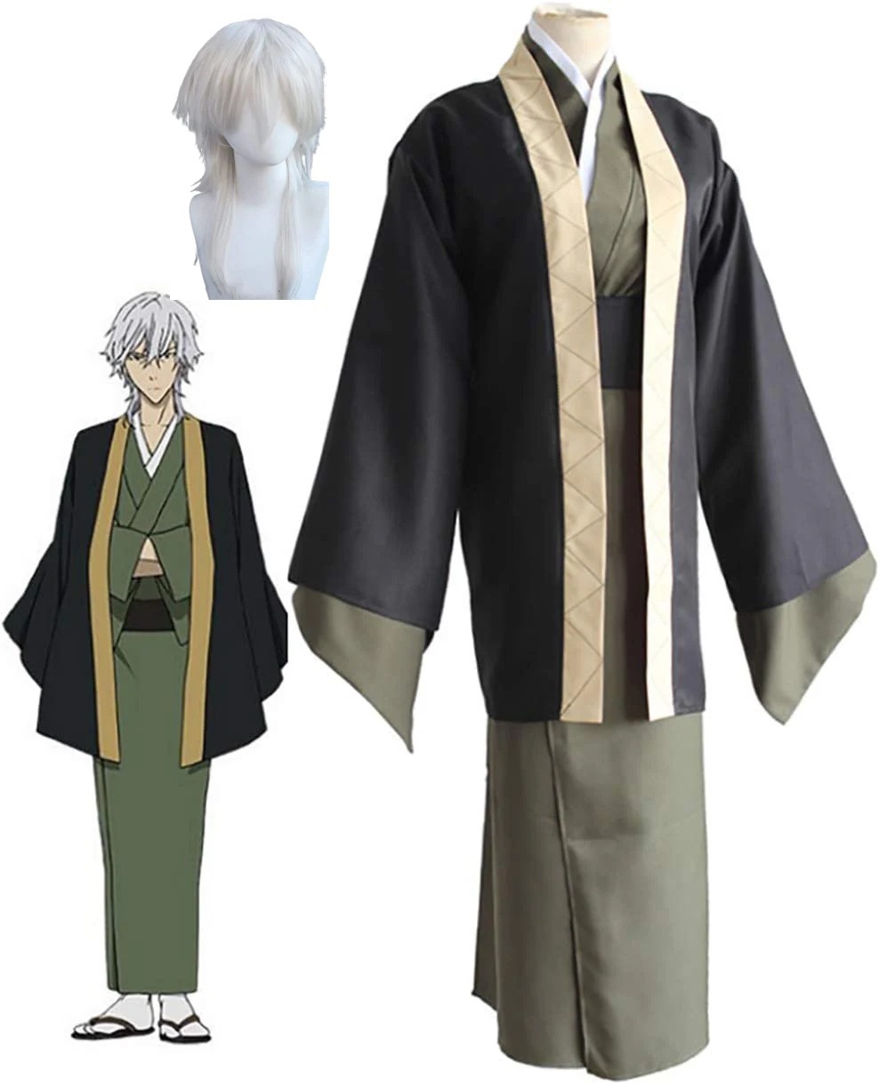 新作入荷文豪ストレイドッグス コスプレ衣装　福沢諭吉　 コスプレ 仮装 アニメ 祭り 学園祭 文化祭 コスチューム羽織 着物 帯